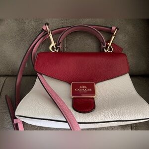 Coach Bags Coach 1941 Red Multi Colorblock Pepper Satchel Nwt C6993